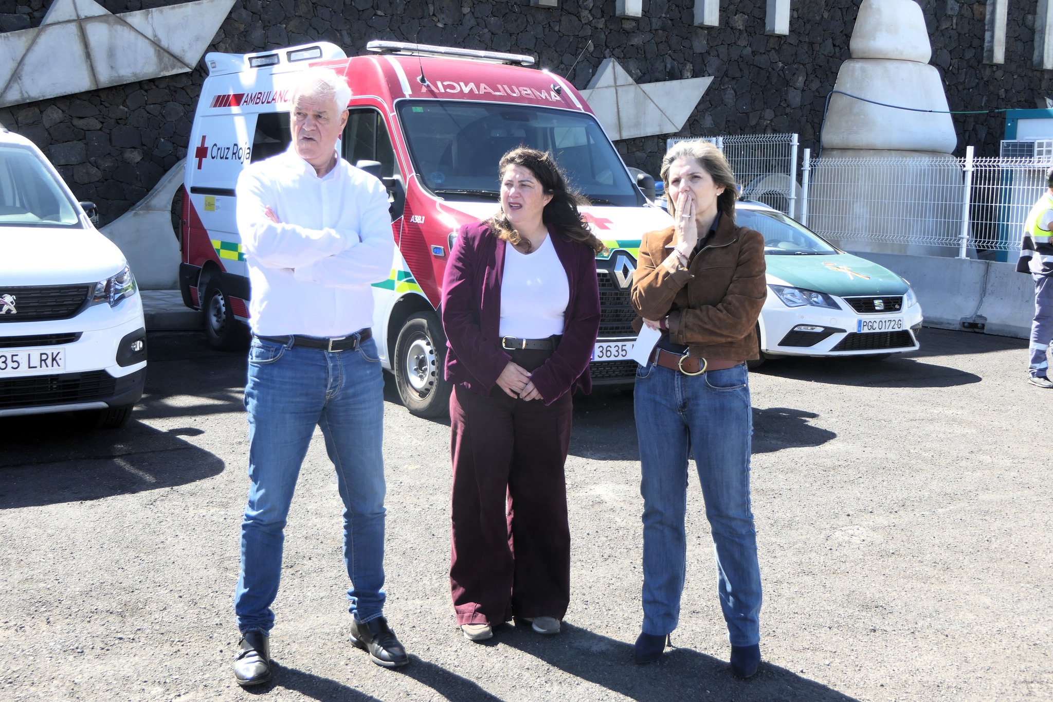 La Secretaria de Estado de Migraciones visita el punto de acogida de inmigrantes del muelle de La Restinga en El Hierro