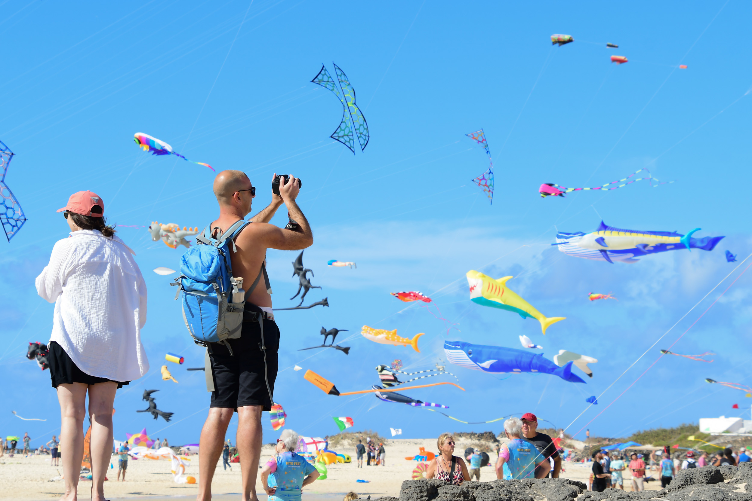 Festival Internacional de Cometas de Corralejo en la playa de La Concha