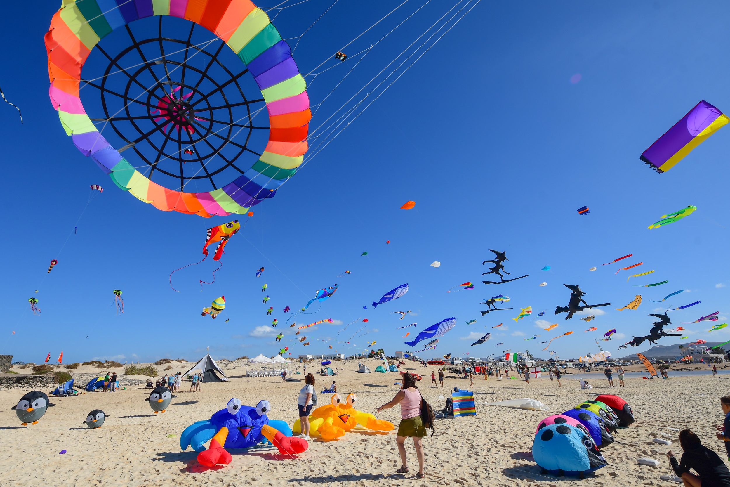 Festival Internacional de Cometas de Corralejo en la playa de La Concha