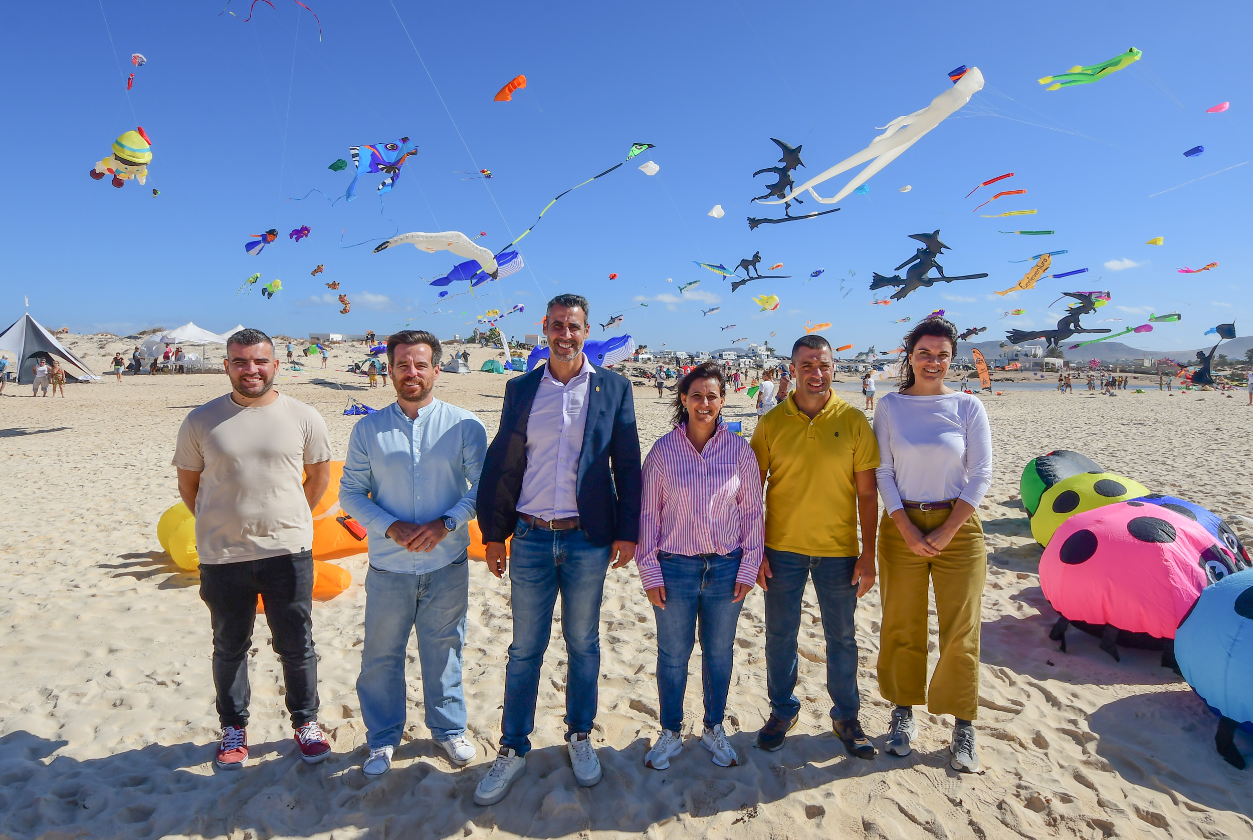 Festival Internacional de Cometas de Corralejo en la playa de La Concha