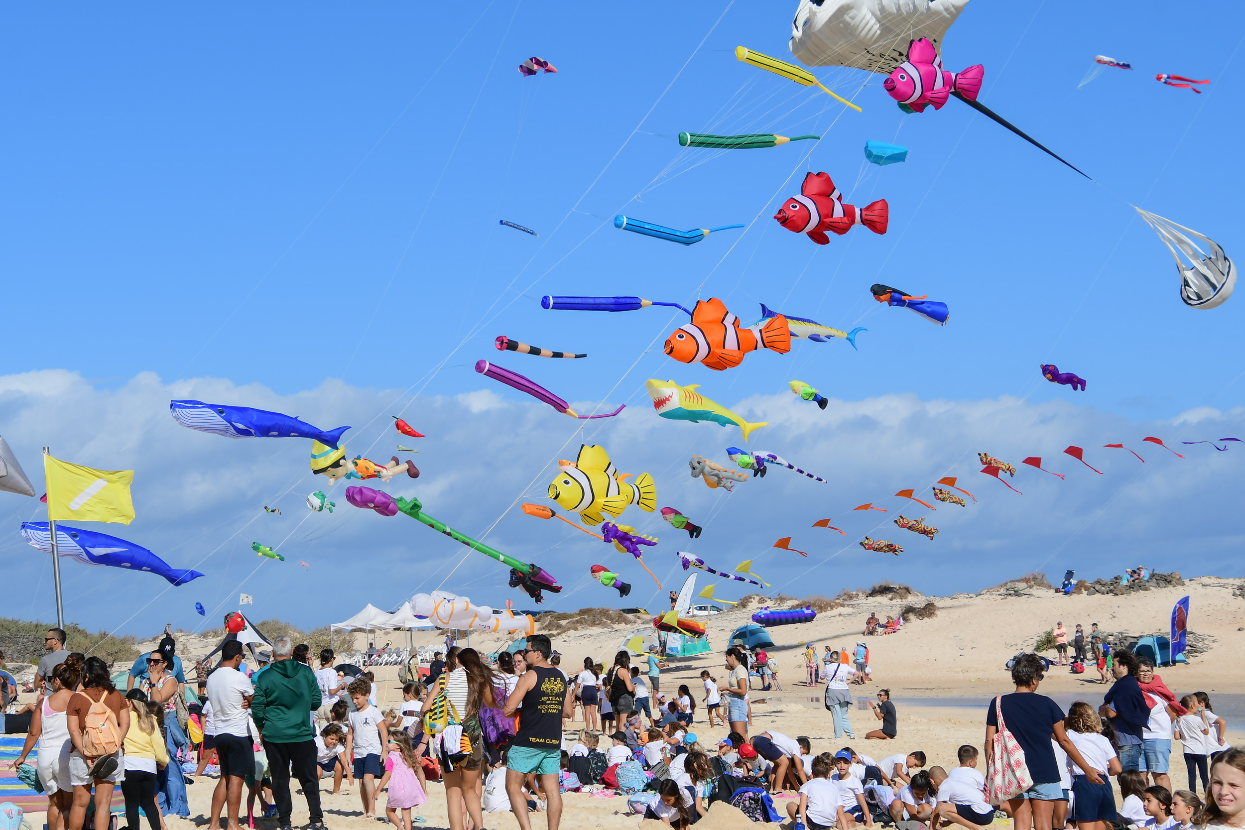 Festival Internacional de Cometas de Corralejo en la playa de La Concha