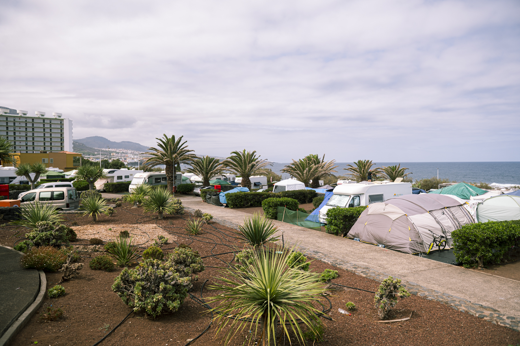 Camping de Punta del Hidalgo en La Laguna