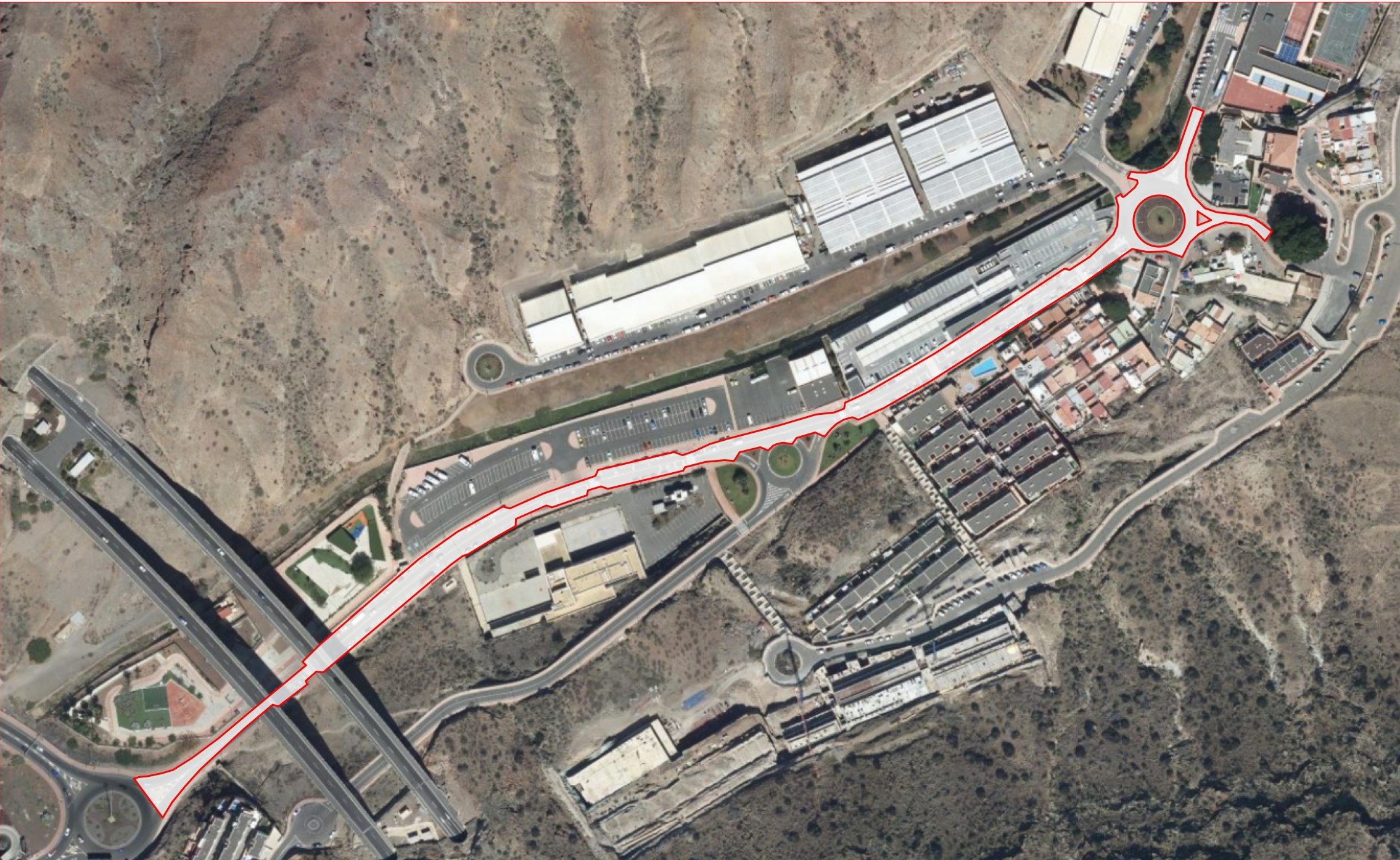Plano del asfaltado de varias calles de las zonas turísticas de Mogán