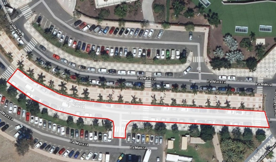 Zonas del asfaltado de varias calles de las zonas turísticas de Mogán