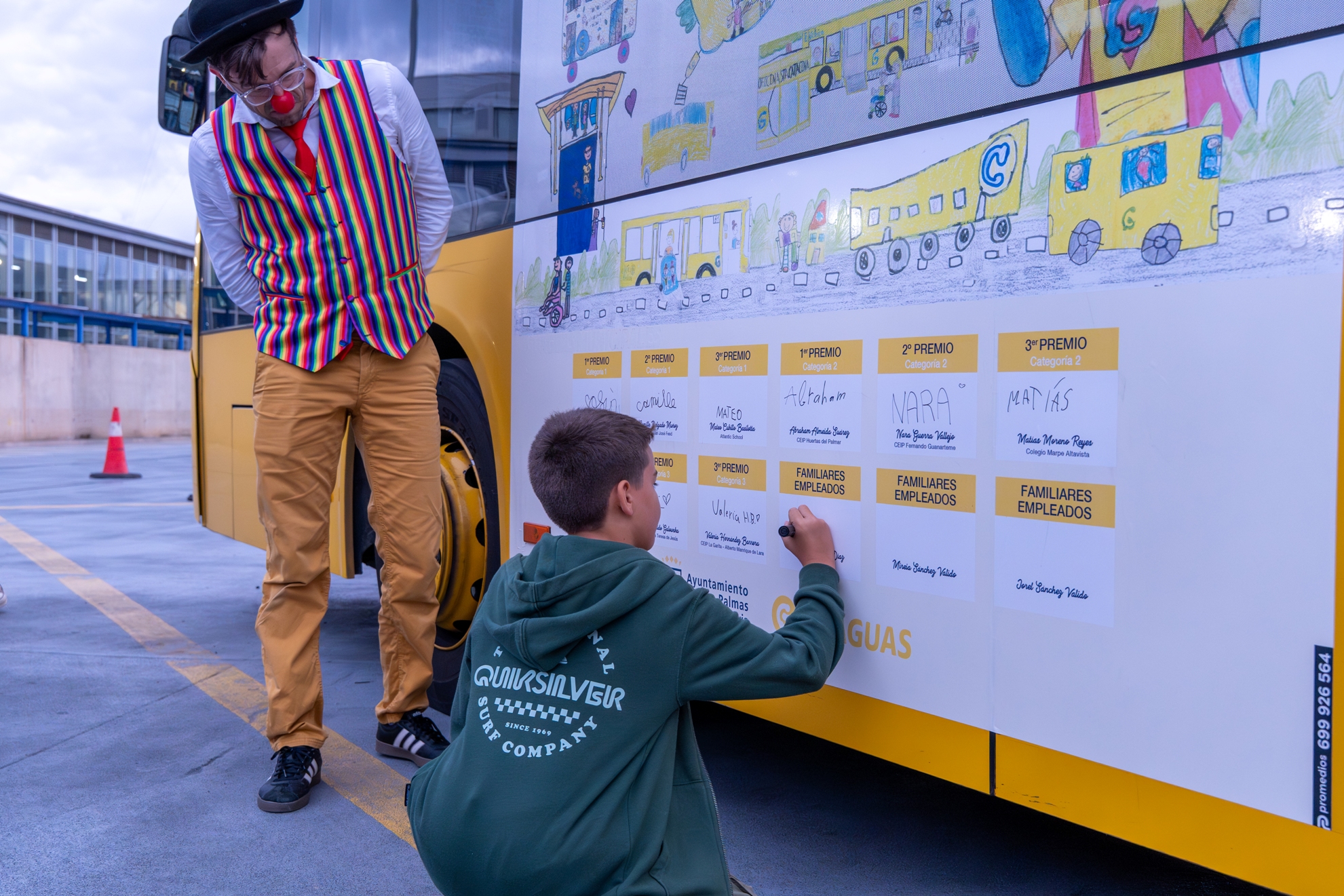 Concurso Infantil de Dibujo de Guaguas Municipales