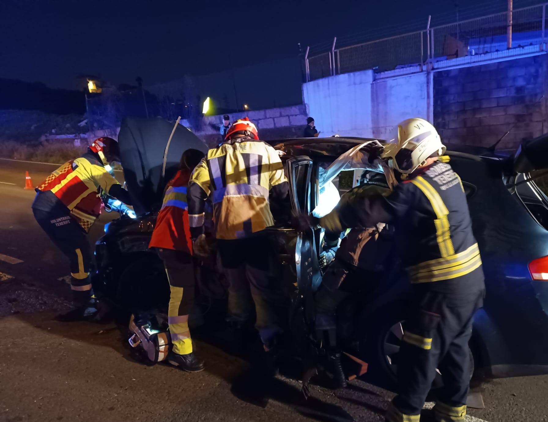 Intervención de Bomberos de Tenerife
