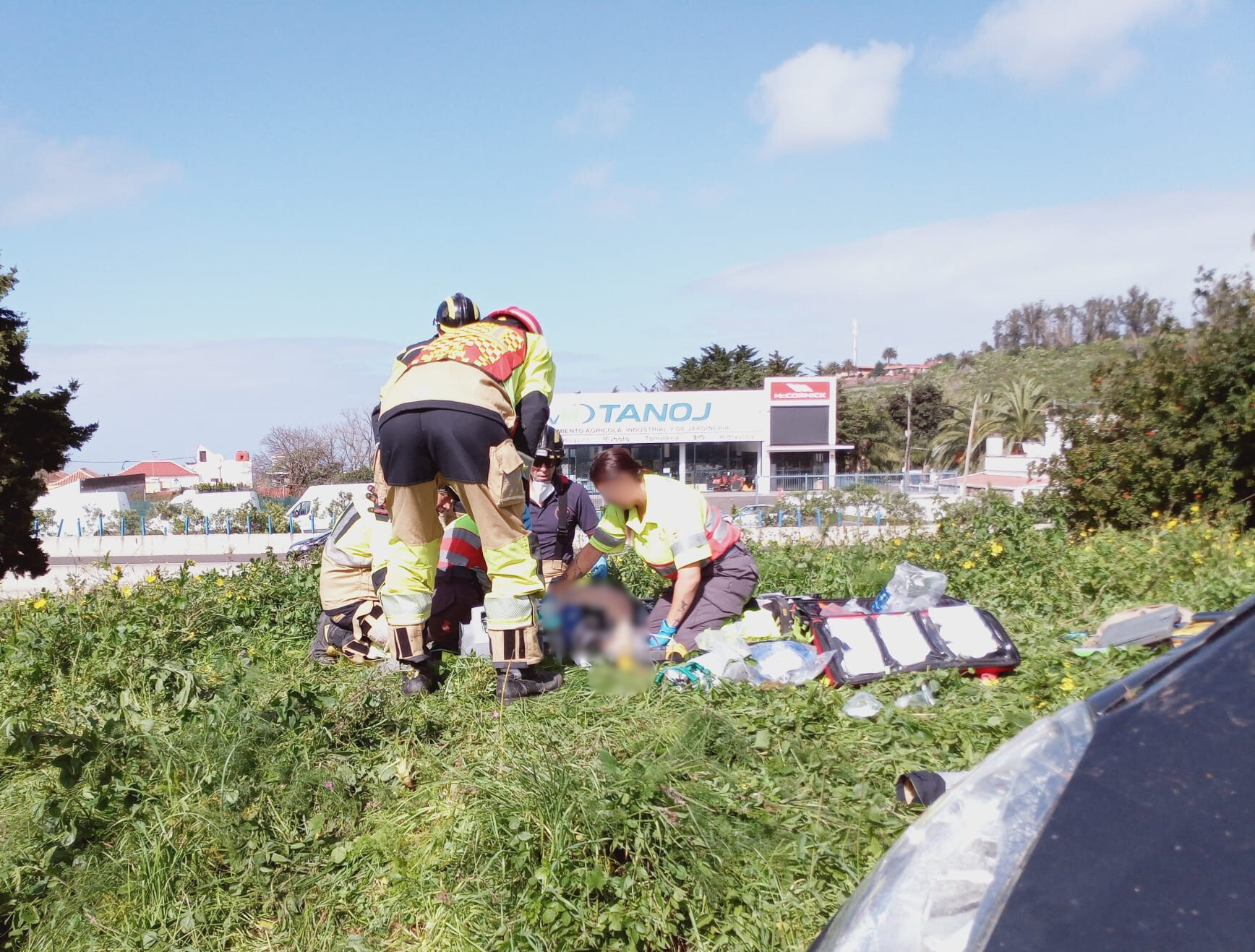 Intervención de Bomberos de Tenerife
