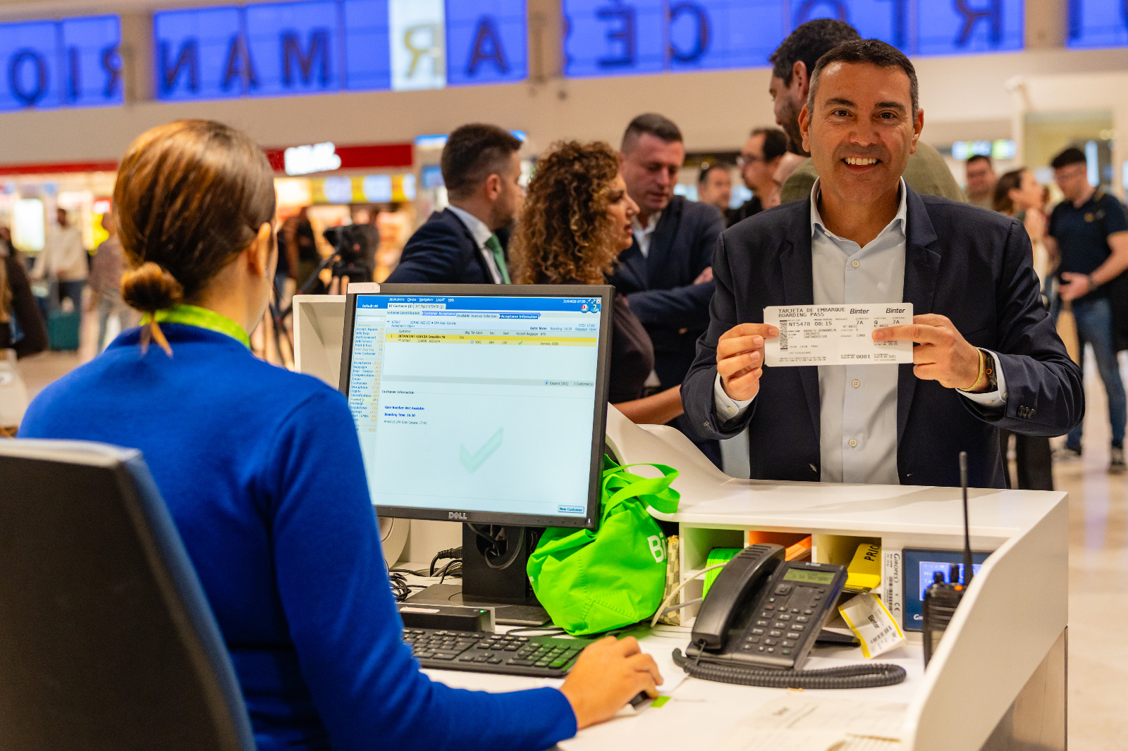 Binter inaugura sus vuelos entre Lanzarote y Santander