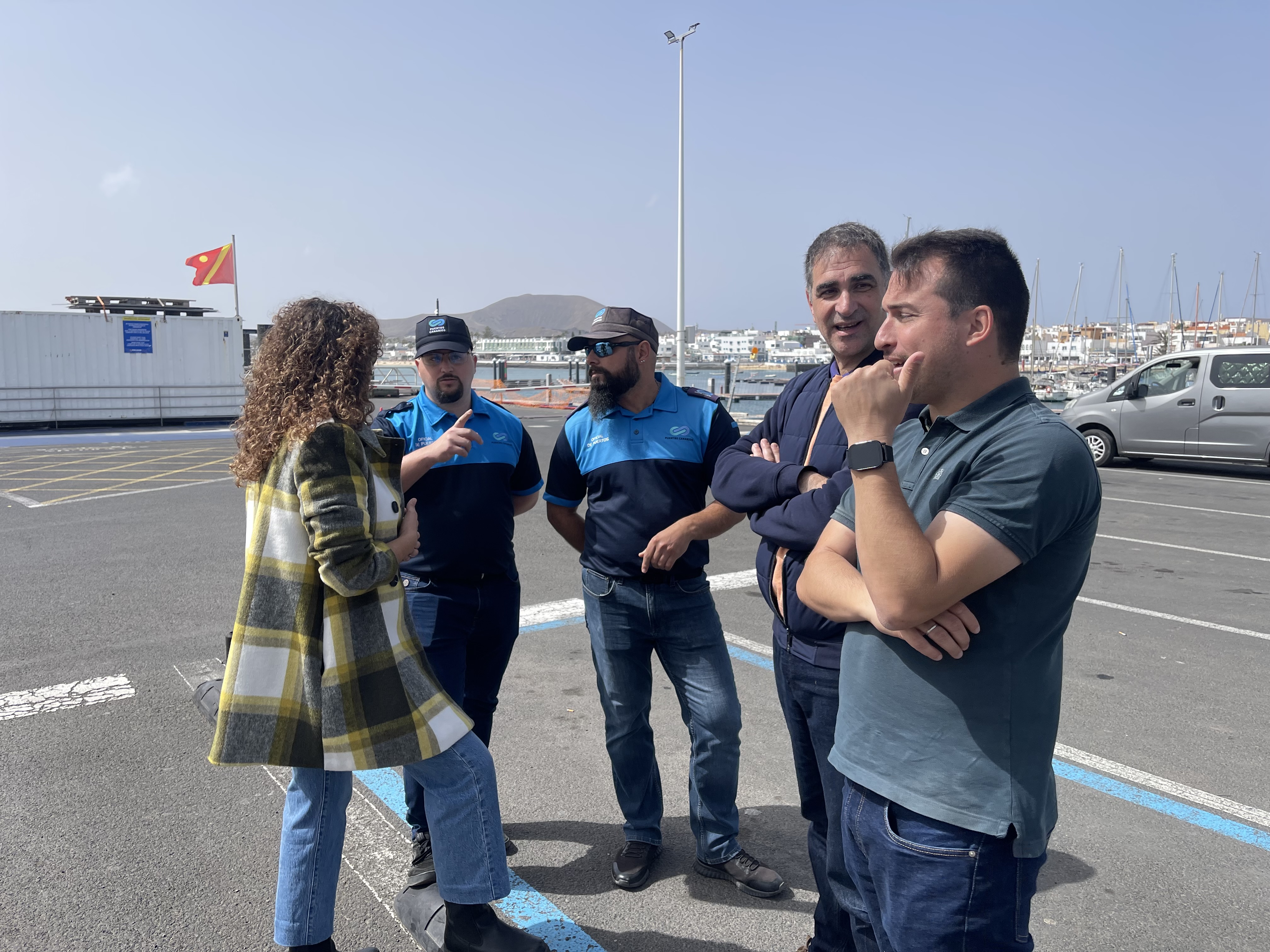 Puertos Canarios proyecta un paseo marítimo accesible en el espaldón del muelle de Corralejo