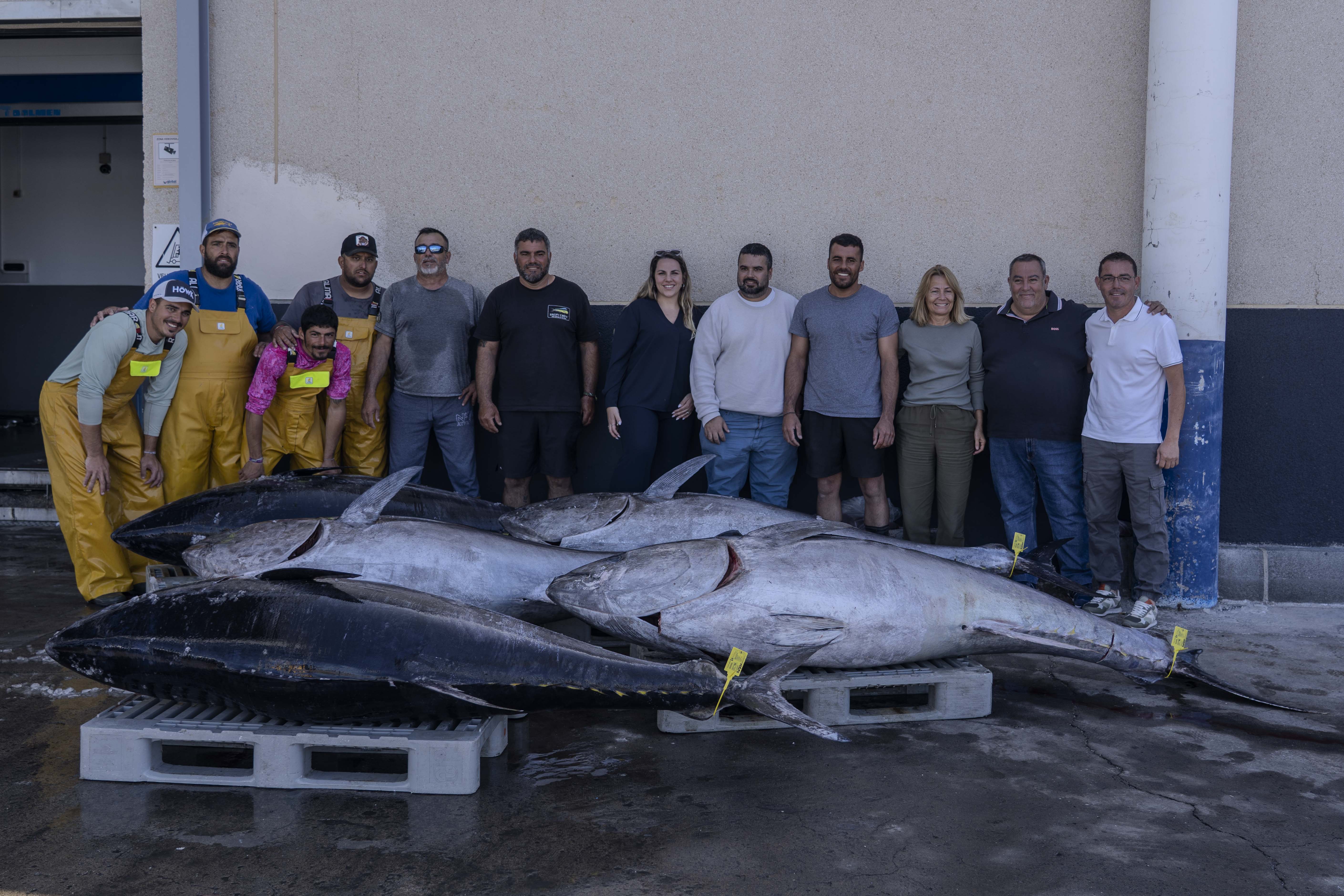 El puerto de Arguineguín recibe la primera descarga de atún rojo