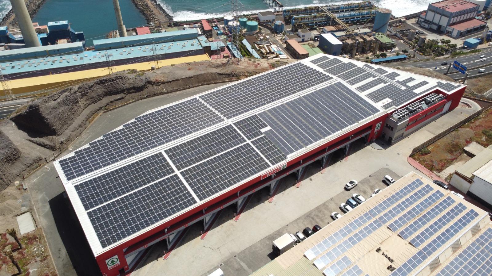 Instalación fotovoltaica en el centro logístico de SPAR Gran Canaria