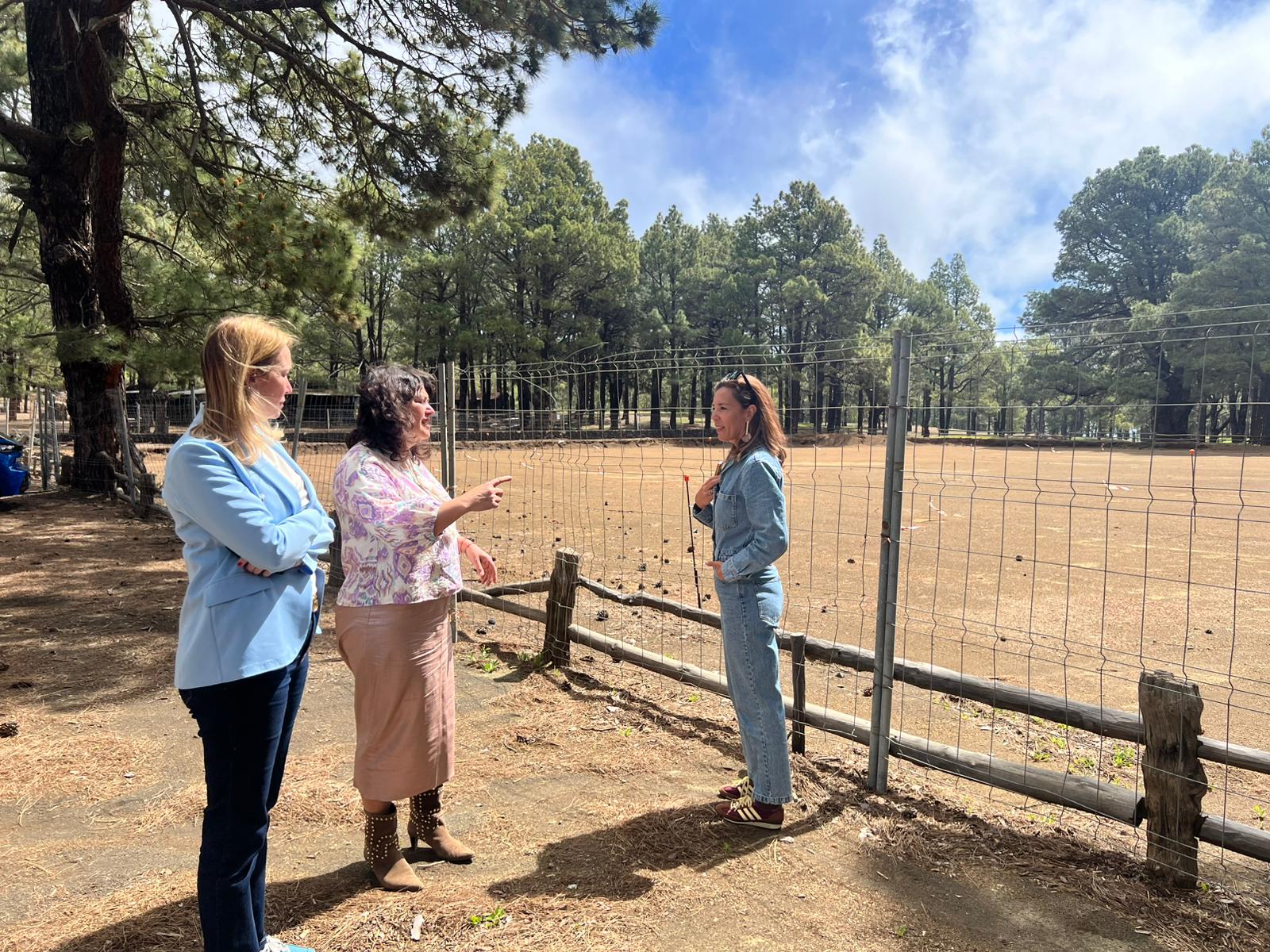 La consejera de Turismo y Empleo del Gobierno de Canarias, Jéssica de León, visita El Pinar de El Hierro