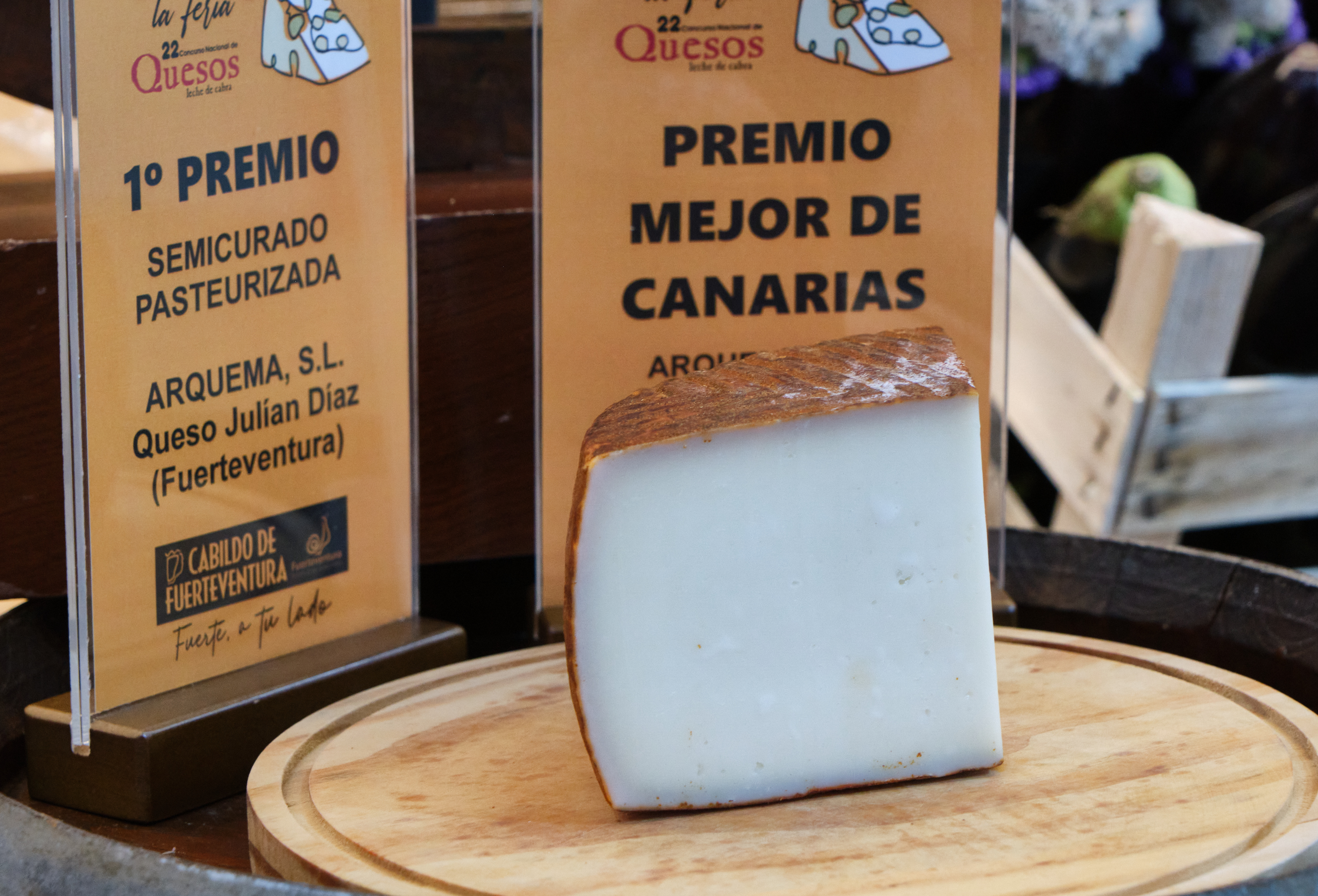 El queso de Julián Díaz premio a Mejor Queso de Canarias en los premios Tabefe