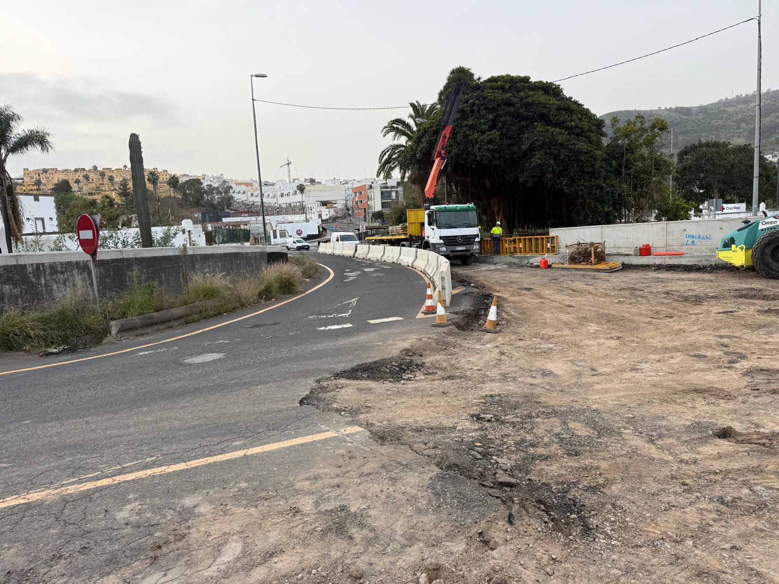 Obras de acondicionamiento de la GC-20 de Arucas