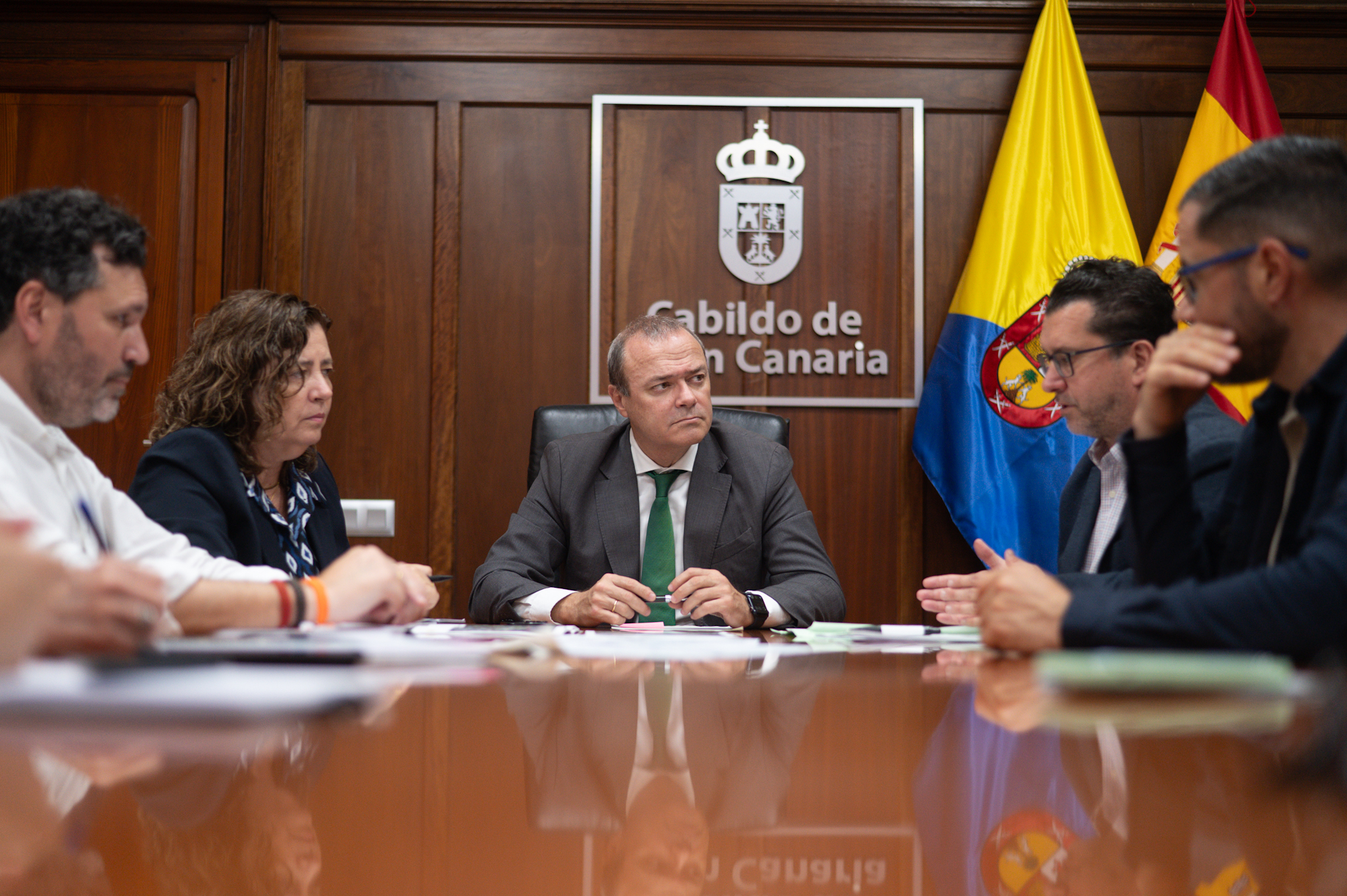 El alcalde de Arucas mantiene un encuentro de trabajo con el consejero de Obras Públicas del Cabildo de Gran Canaria