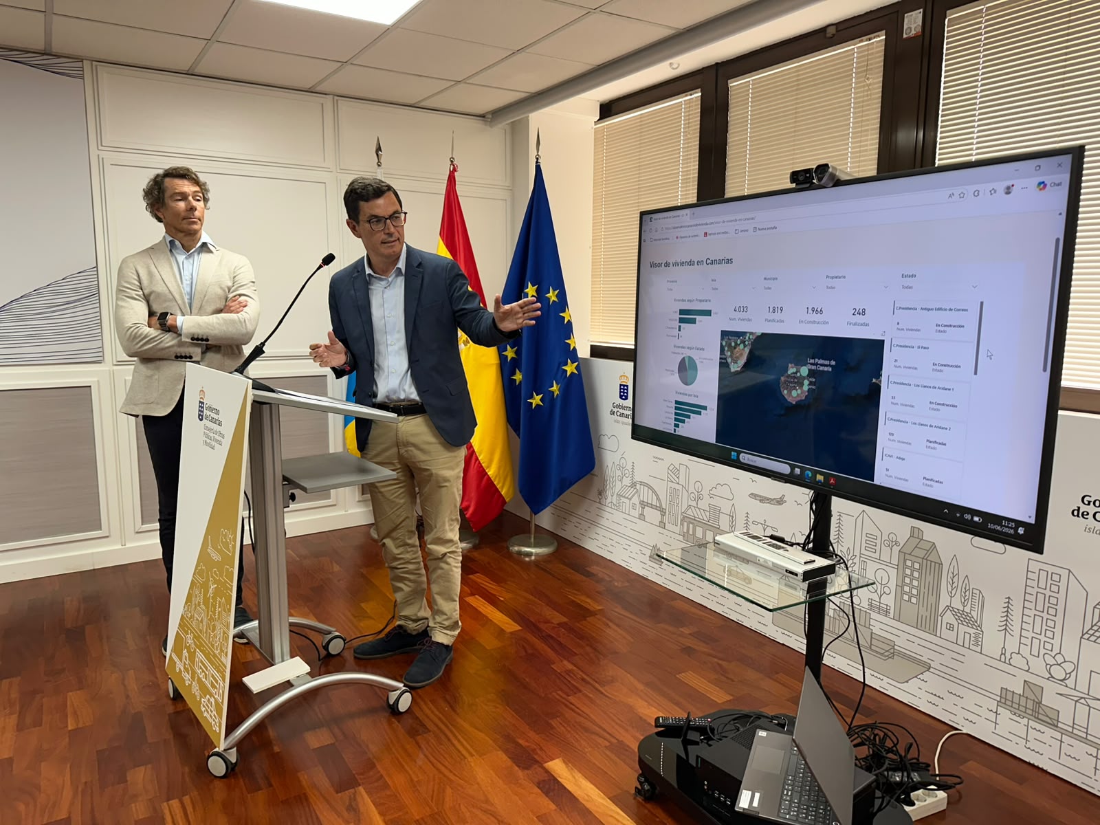 Canarias presenta el primer visor de vivienda pública proyectada del Archipiélago
