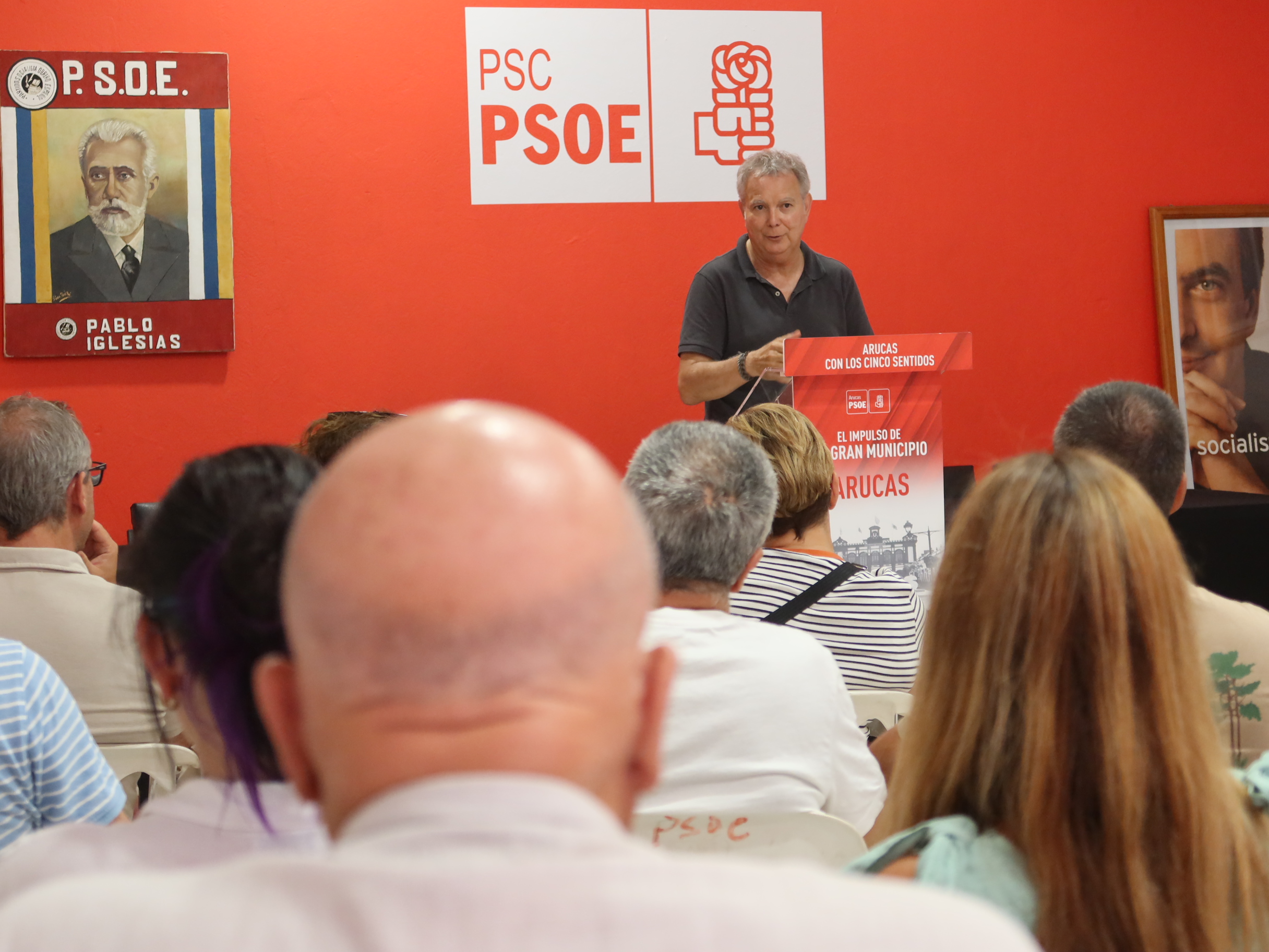 Visita Secretario Insular de los Socialistas de Gran Canaria a Arucas