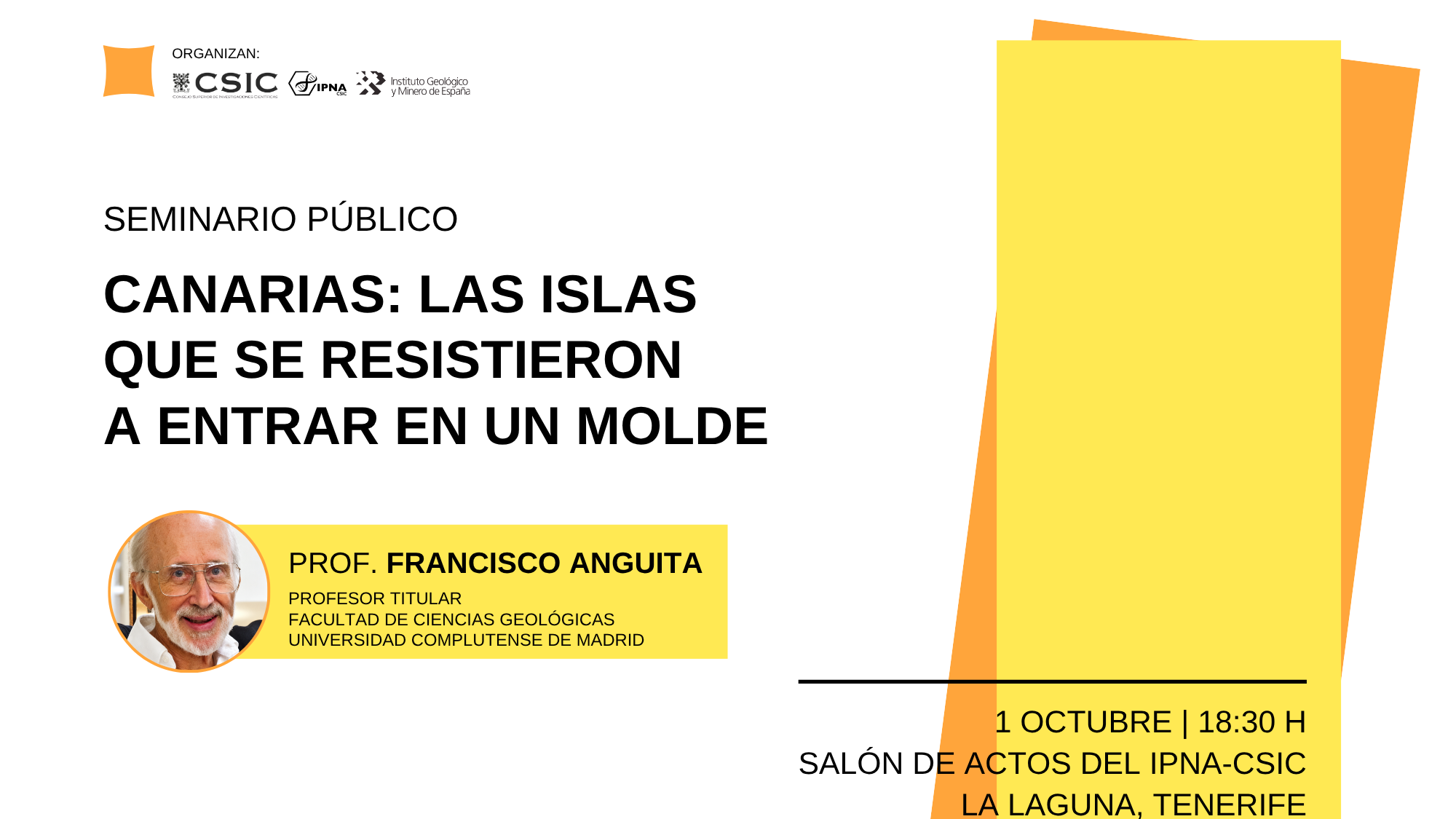 Dos referentes en volcanología analizarán el origen y evolución geológica de Canarias