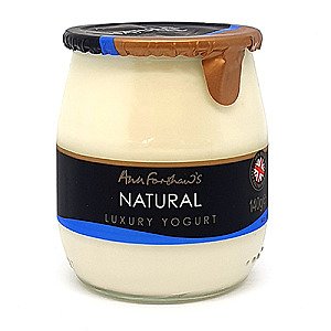 Ann Forshaw Luxury Plain Glass Jar Yogurt 12x140g