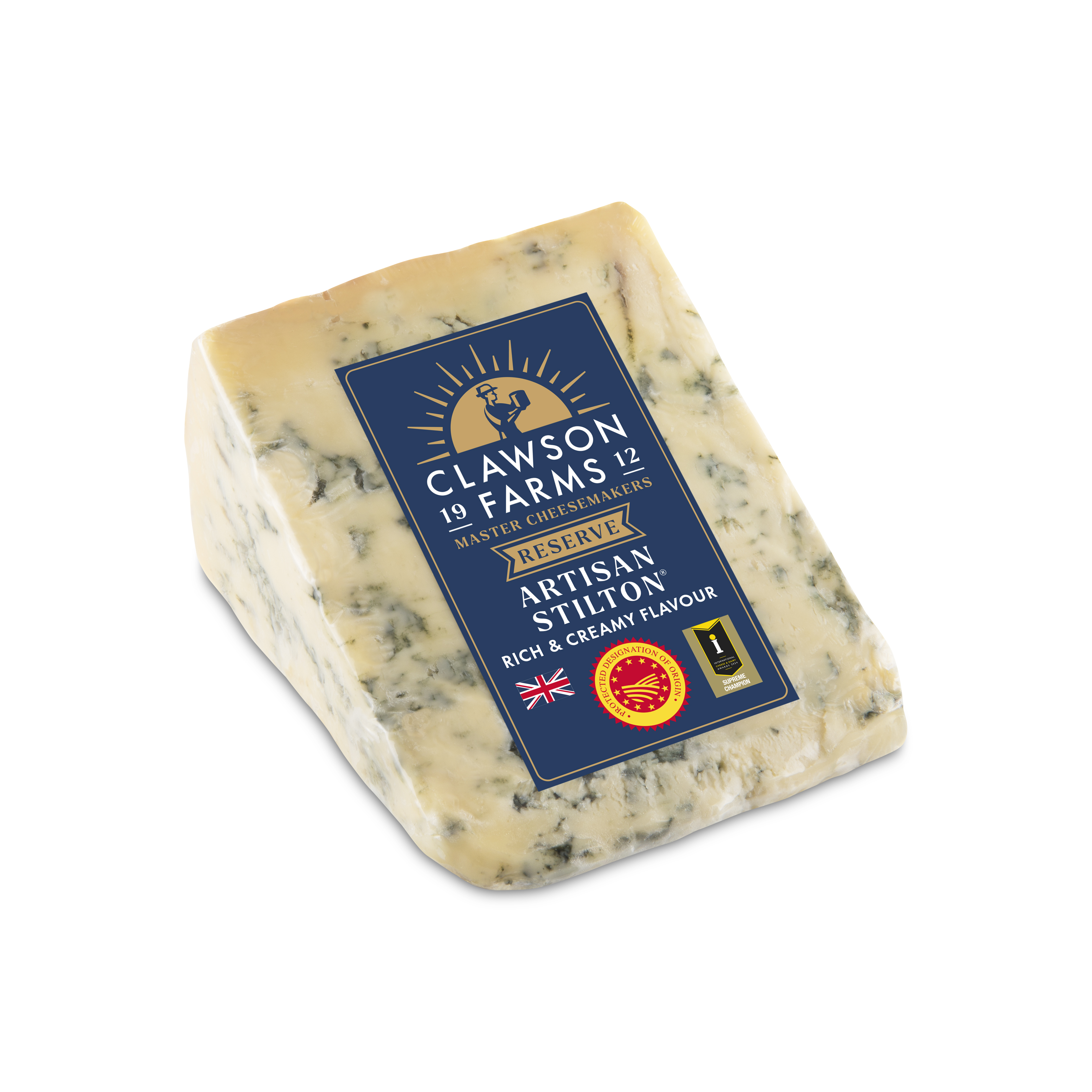 Long Clawson Blue Stilton Wedge 220g