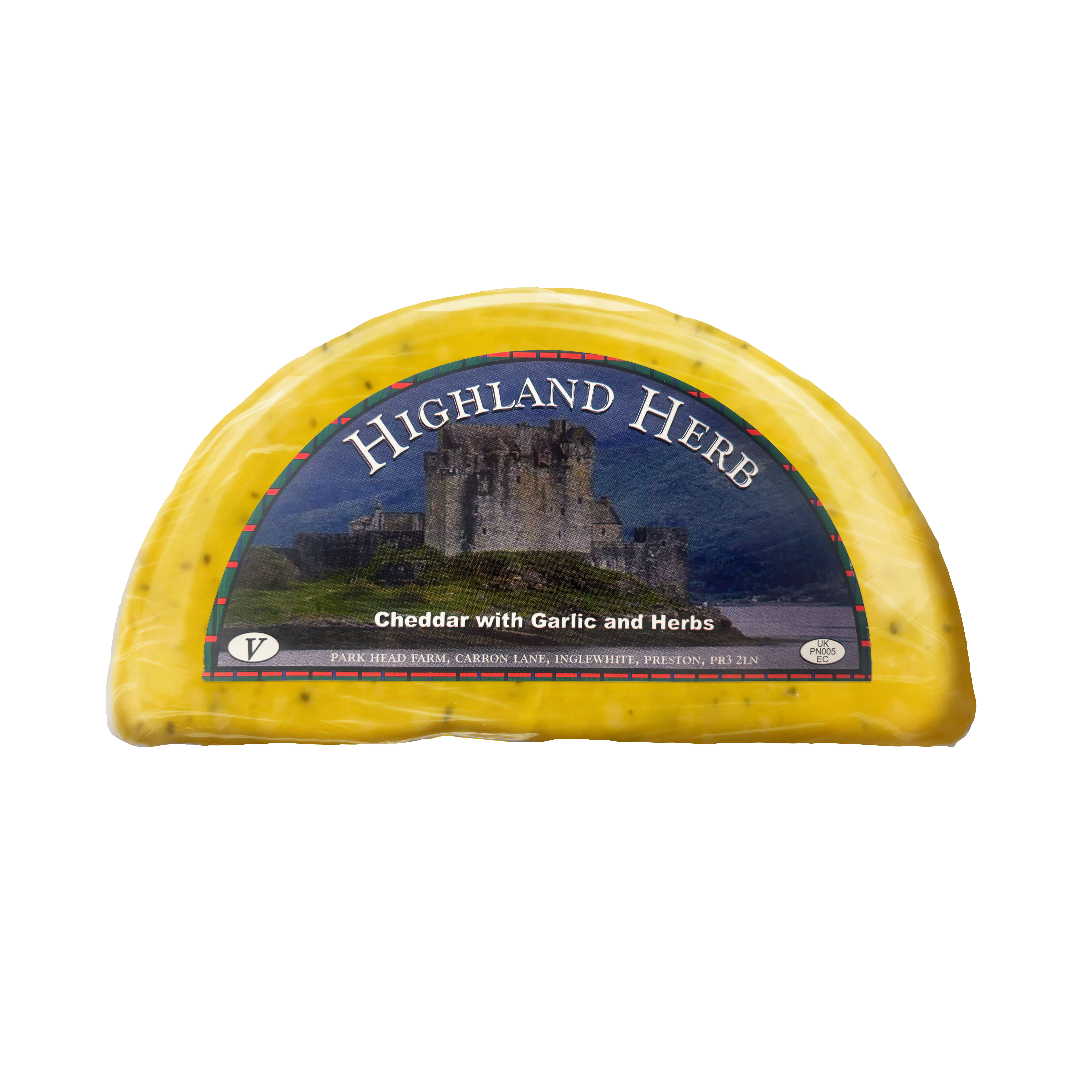 Highland Herb (Cheddar Garlic & Herb) 1/2 Wheel 1.1kg