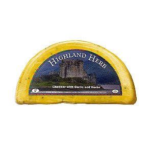 Highland Herb (Cheddar Garlic &amp; Herb) 1/2 Wheel 1.1kg