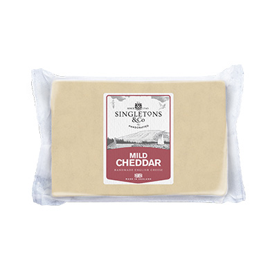 Singletons Mild White Che ddar 454g