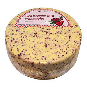Cake Large Wensleydale &amp; Cranberry Wheel 3.8kg
