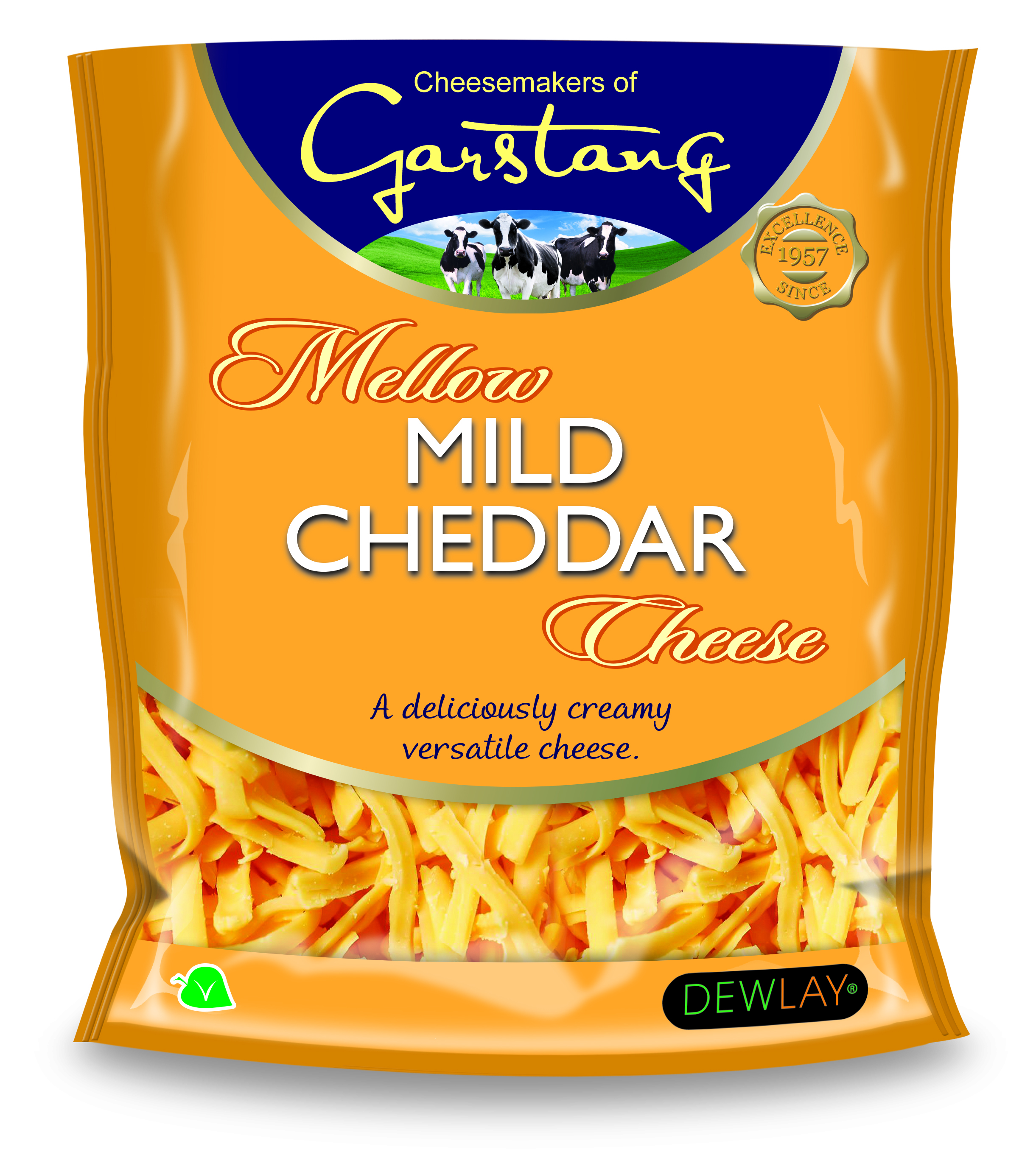 Dewlay Grated Red Leicester 10x180g