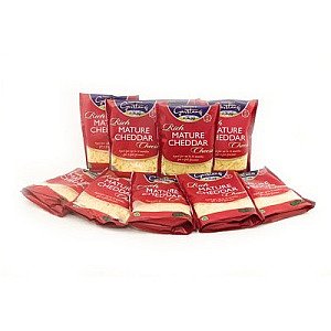 Dewlay Grated Mature White Cheddar 10x180g
