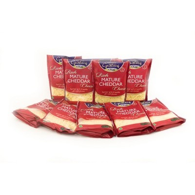 Dewlay Grated Mature White Cheddar 10x180g