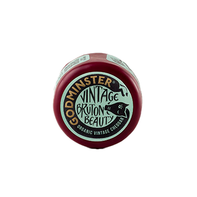 Godminster Organic Vintage Cheddar Round (brunton beauty) 8x200g