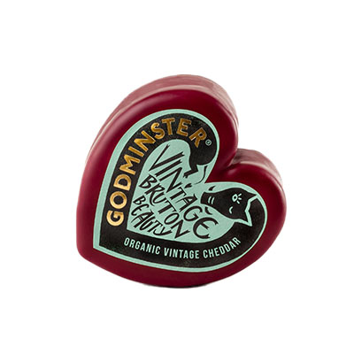 Godminster Organic Vintage Cheddar Hearts (Brunton Beauty) 400g