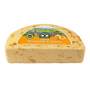 Hawes Wensleydale &amp; Apricot 1/2 Wheel 1.25kg