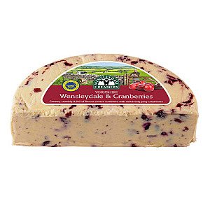 Hawes Wensleydale &amp; Cranberry 1/2 Wheel 1.25KG