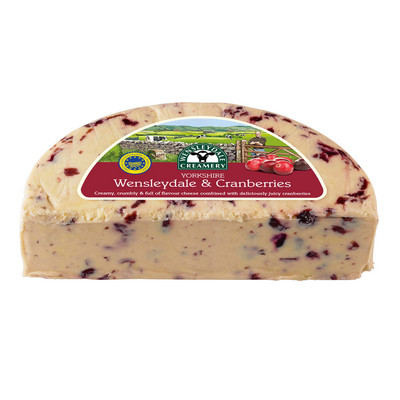 Hawes Wensleydale & Cranberry 1/2 Wheel 1.25KG