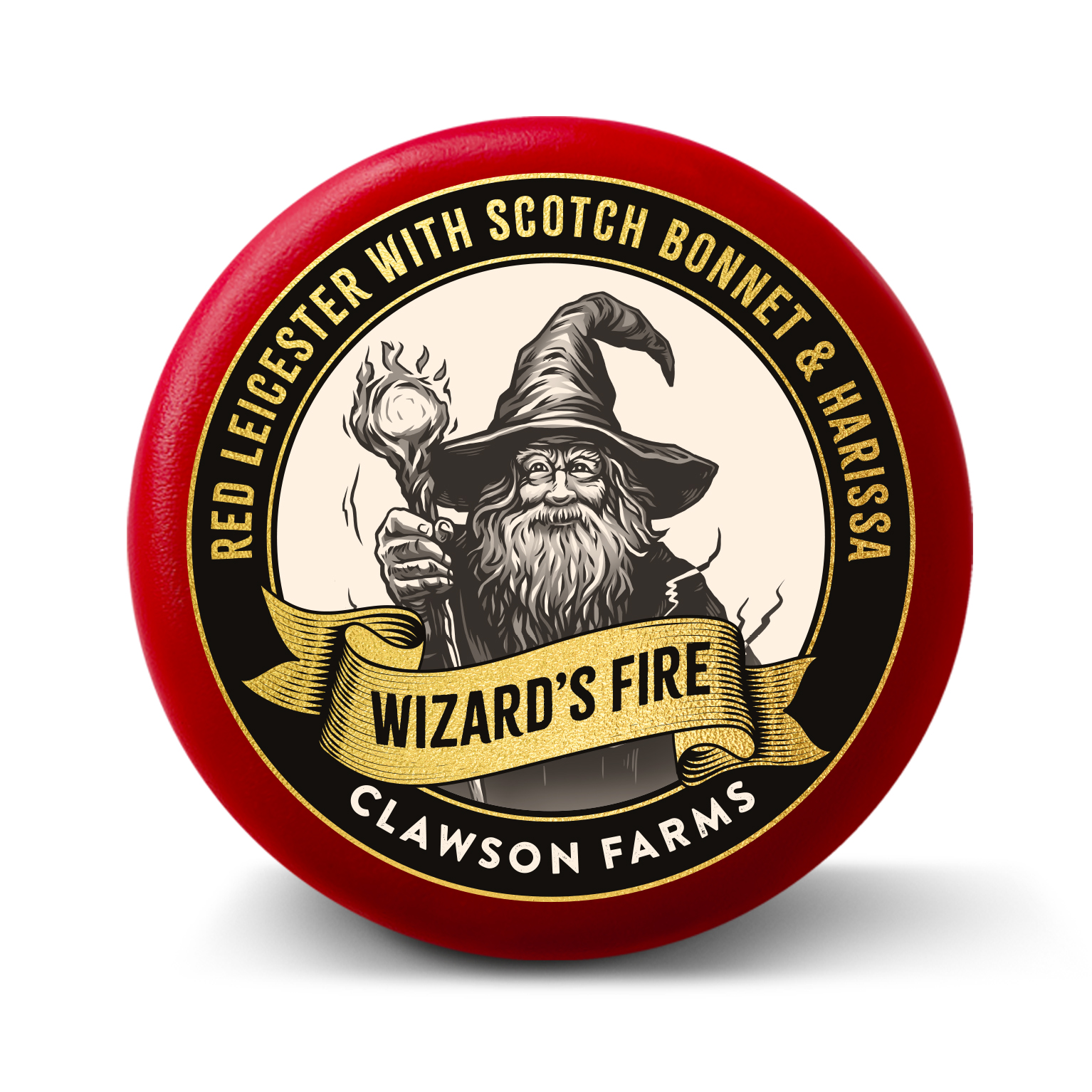 Long Clawson Wizards Fire Red Leicester with Scotch Bonnet and Harissa 6x200g