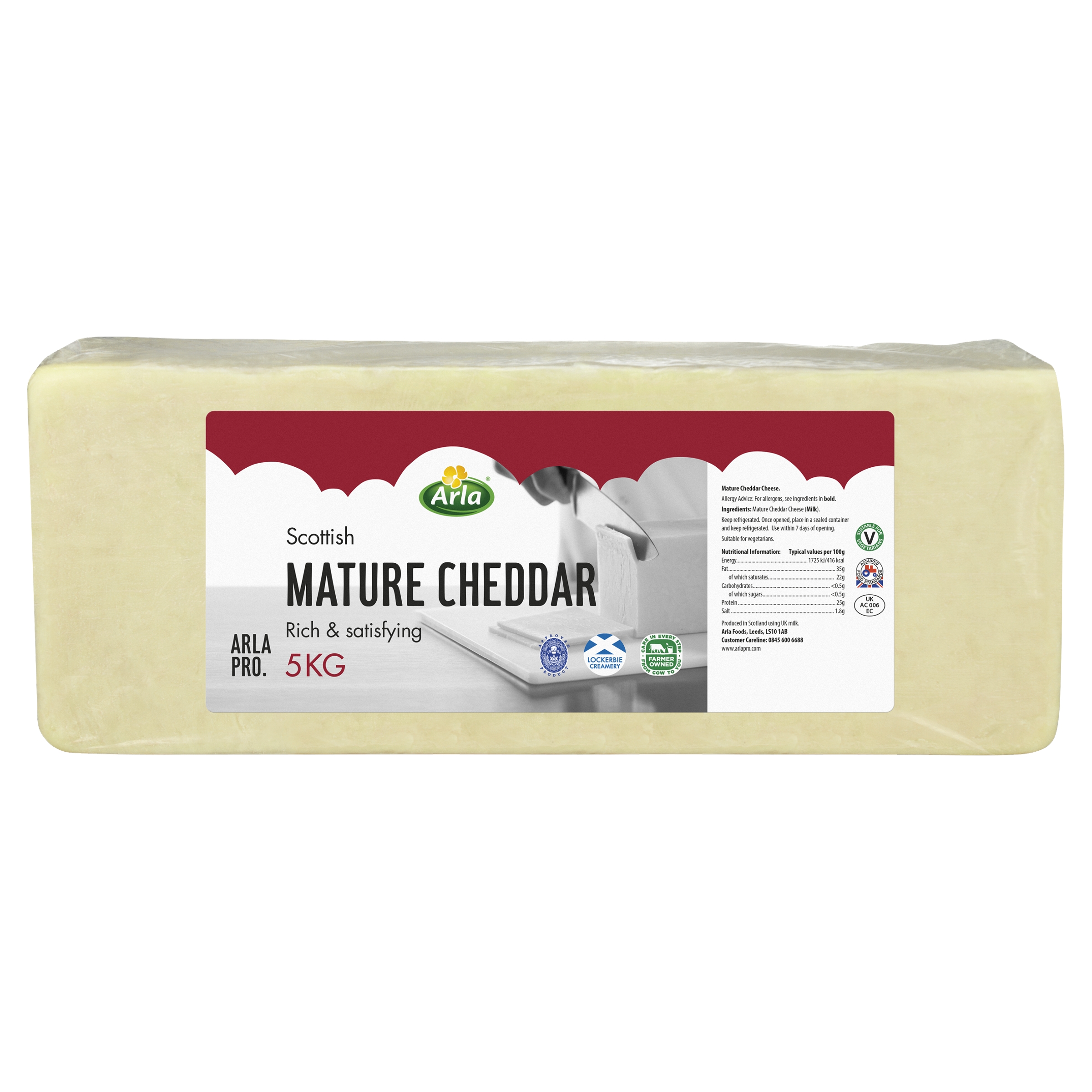 Arla Pro Scottish Mature White Cheddar 2.5kg