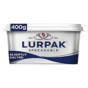 Lurpak Spreadable Slightly Salted Butter 400g