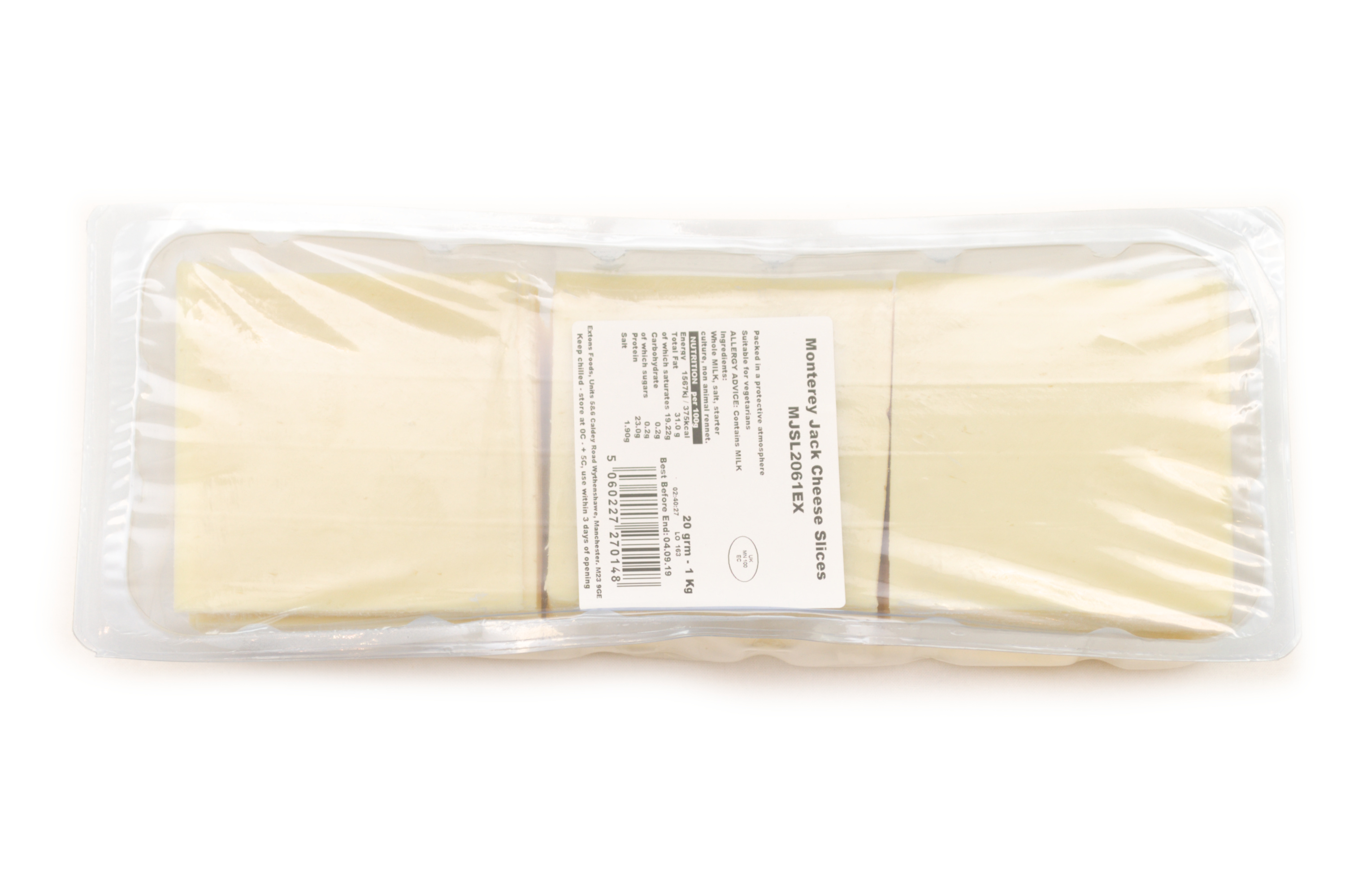 Monterey Jack Slices 1kg