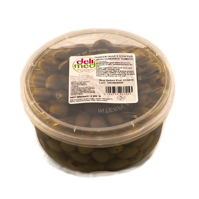 Green Olives Stuffed with Sundried Tomato 2kg