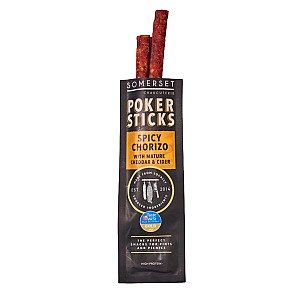 Poker Sticks Chorizo &amp; Cheddar 40g Somerset Charcuterie