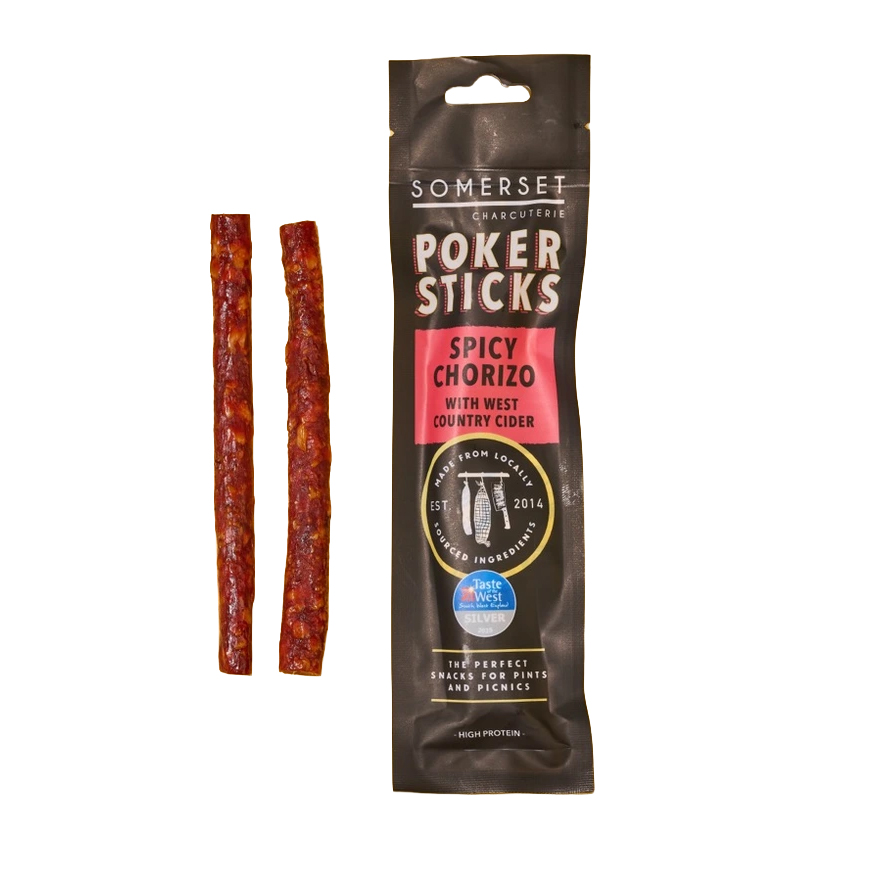 Poker Sticks Chorizo & Cider 40g Somerset Charcuterie