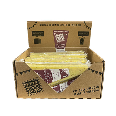 Cheddar Gorge Red Onion & Chives 10x190g