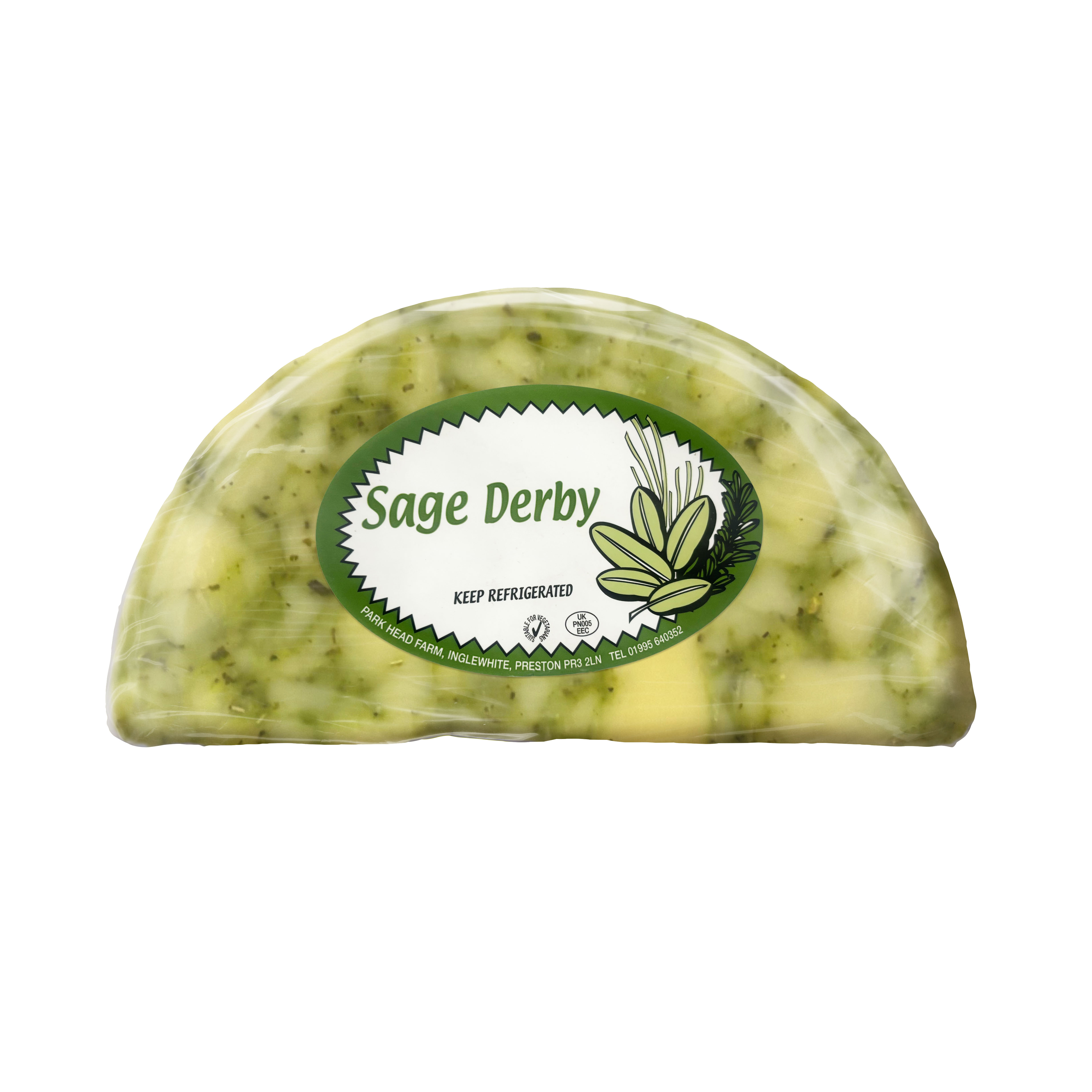 CL Sage Derby (Green Marbled) 1/2 Wheel 1.1kg