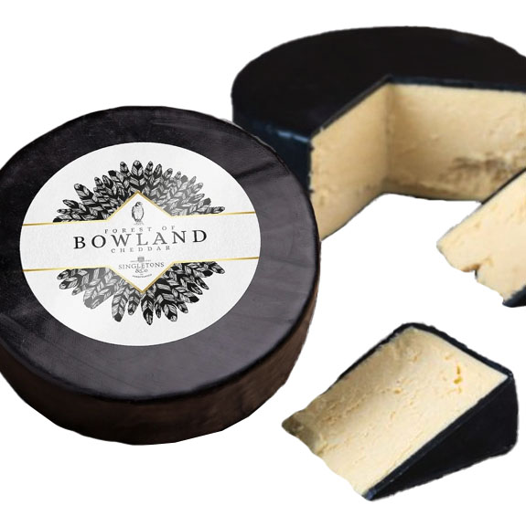 Singletons Bowland Cheddar Waxed 1/2 Moon 1.5kg
