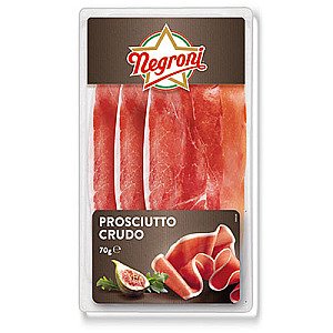 Sliced Prosciutto 12 x70g Negroni