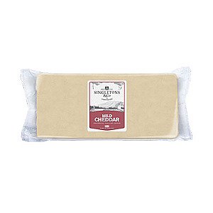 Singletons White Mild Cheddar 1.25kg Block
