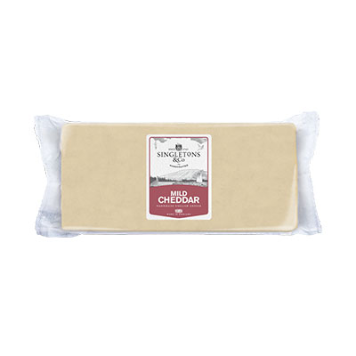 Singletons White Mild Cheddar 1.25kg Block