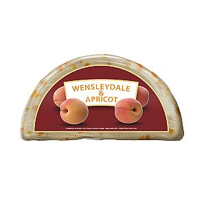 CL Wensleydale &amp; Apricot 1/2 Wheel 1.1kg